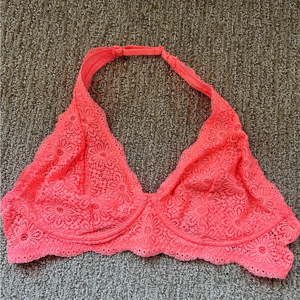 Aerie Coral Lace Bralette